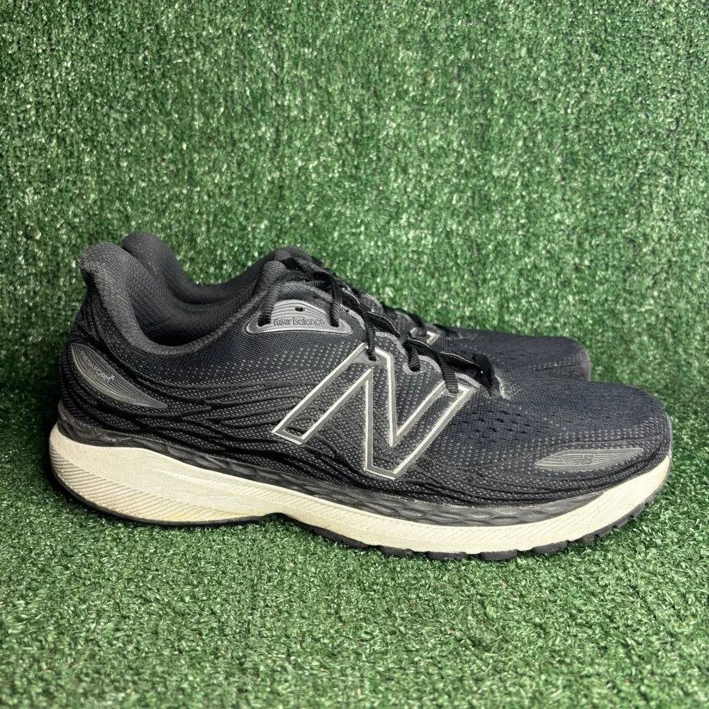 New Balance Fresh Foam X 860 v12 Athletic Running Shoes Black White Mens 12.5 D‎